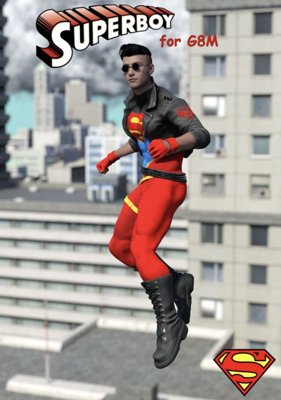 Superboy Outfit For G8M_DAZ3D下载站