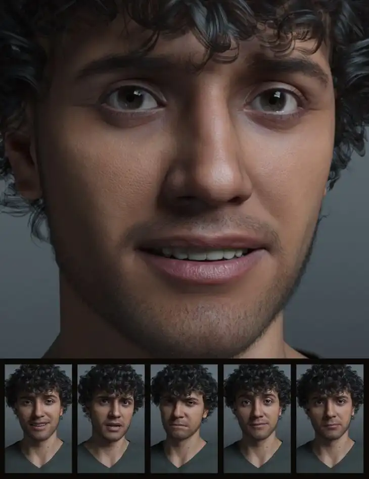 The Expression Collection for Michael 9_DAZ3D下载站