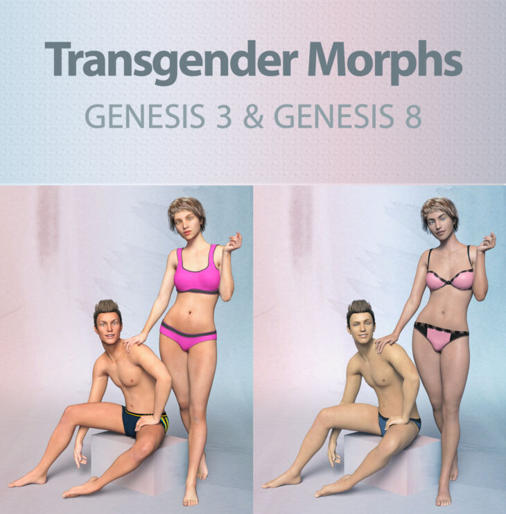 Transgender for Genesis 3 & Genesis 8_DAZ3D下载站