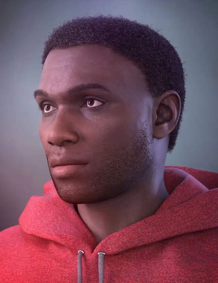 Tyler Curly Hair and Brows for Genesis 9_DAZ3DDL