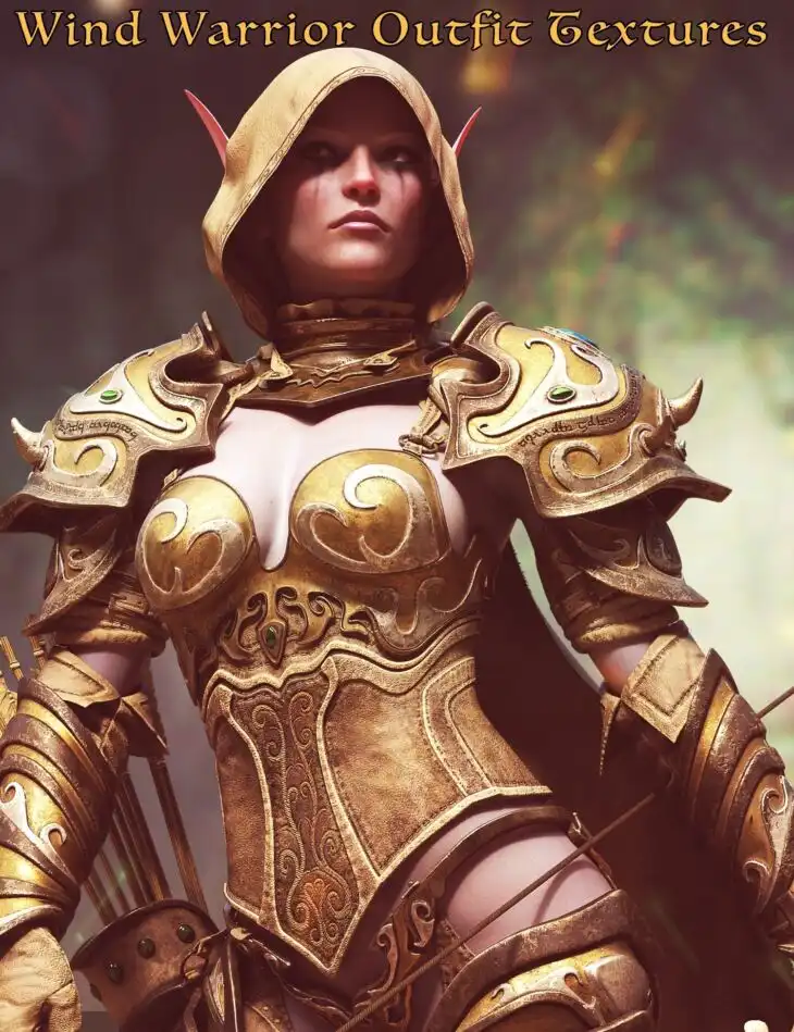 Wind Warrior Outfit Textures_DAZ3DDL