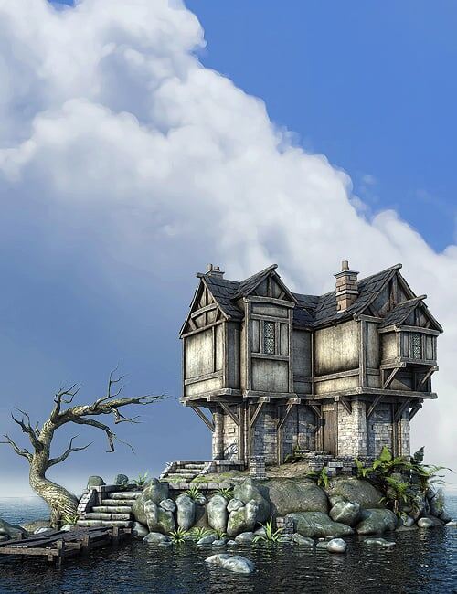 Worlds Of Fantasy: Medieval House_DAZ3DDL