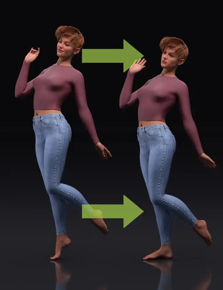 Zero Pose Utility Presets for Genesis 9_DAZ3D下载站