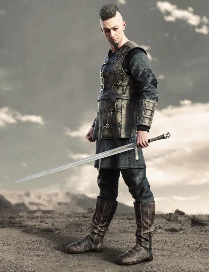 dForce Leather Viking Armor for Genesis 9_DAZ3DDL