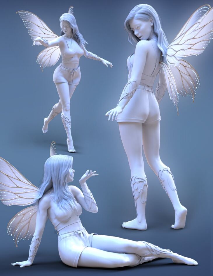 iV Fairy Magic Poses for Genesis 8 Female(s)_DAZ3D下载站