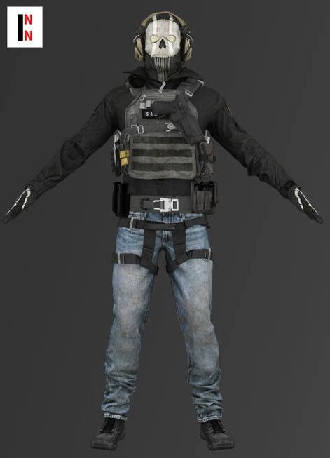 COD – Ghost Urban Outfit for Genesis 8 Male_DAZ3D下载站