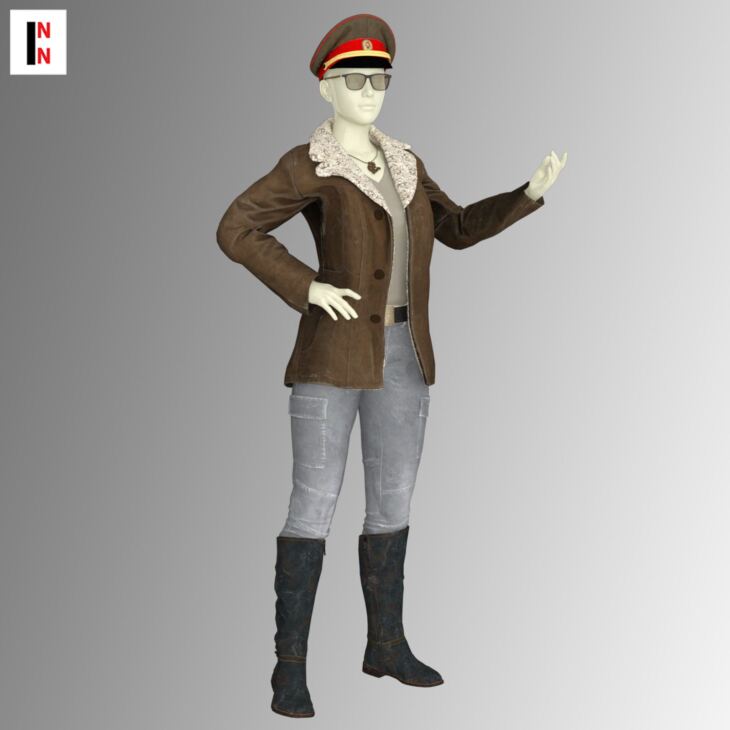 COD – Portnova Comrade Outfit for Genesis 8 Female_DAZ3D下载站