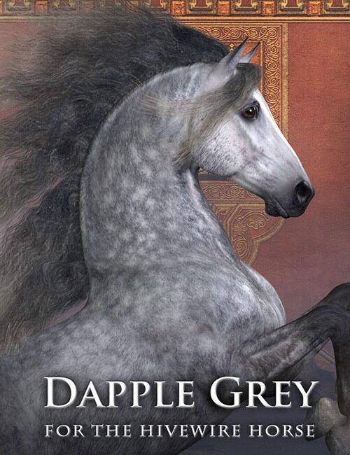 CWRW Dapple Grey for the HiveWire Horse_DAZ3D下载站