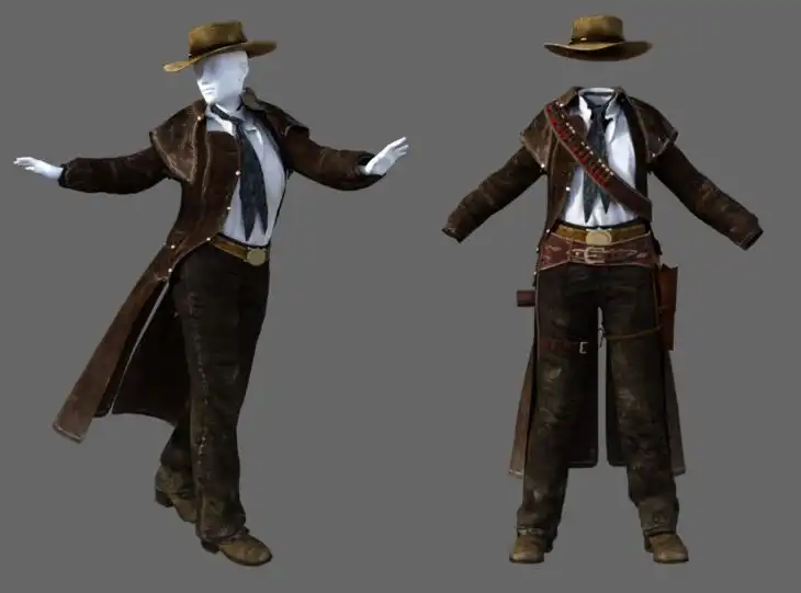 Cowgirl Outfit For Genesis 8 Female_DAZ3DDL