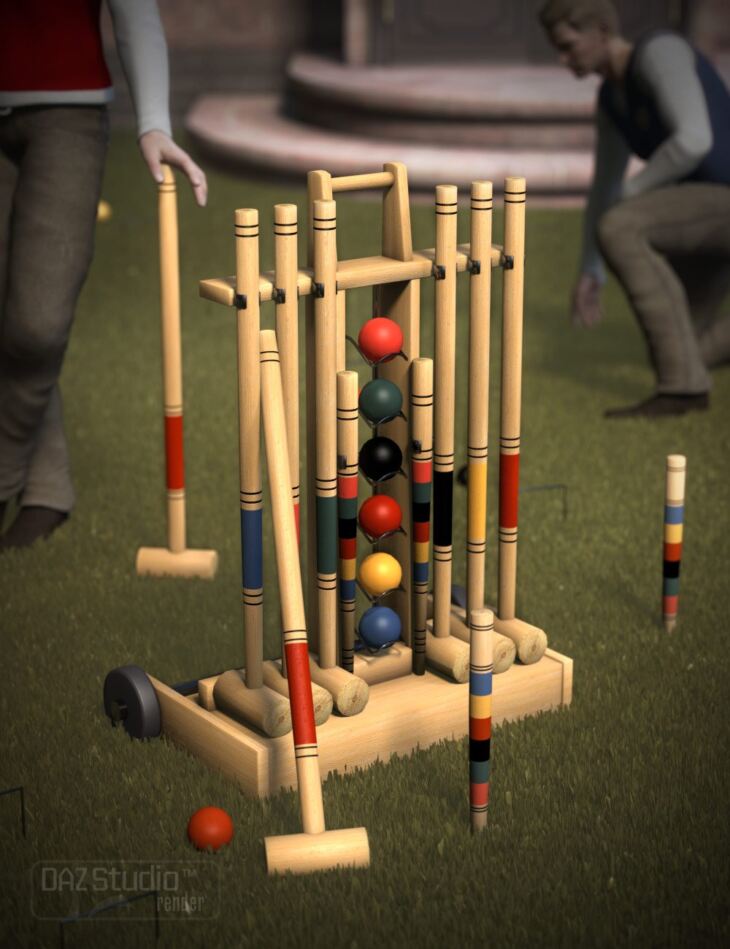 Croquet Set_DAZ3D下载站