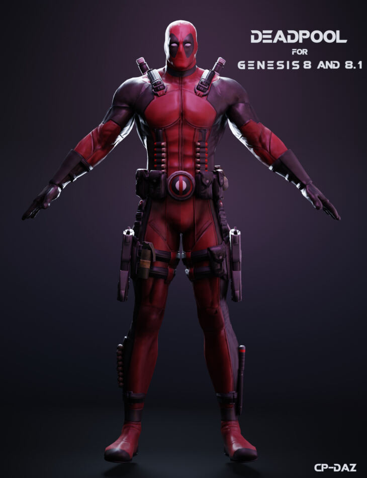 Deadpool For Genesis 8 And 8.1 Male_DAZ3DDL