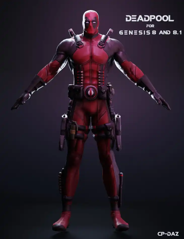 Deadpool For Genesis 8 And 8.1 Male_DAZ3D下载站