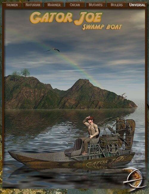 Desolation Earth – Gator Joe Swamp Boat_DAZ3D下载站