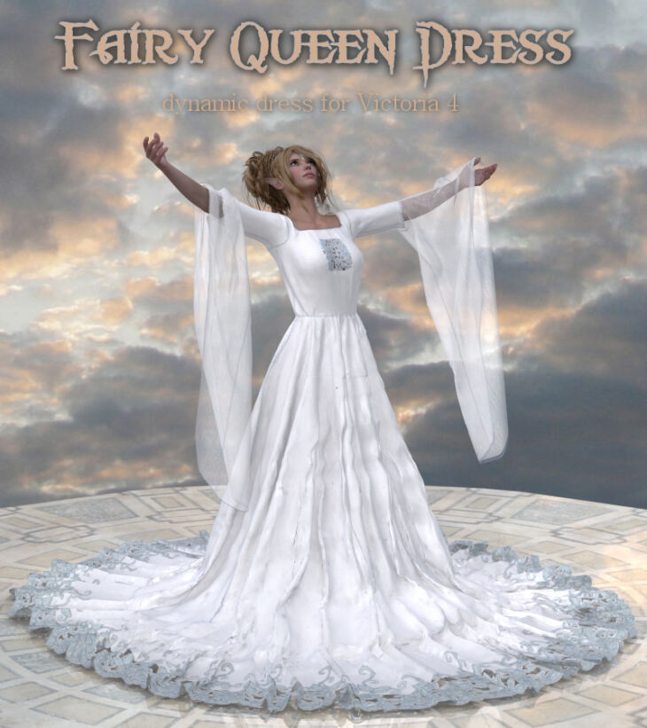 Fairy Queen Dress_DAZ3D下载站