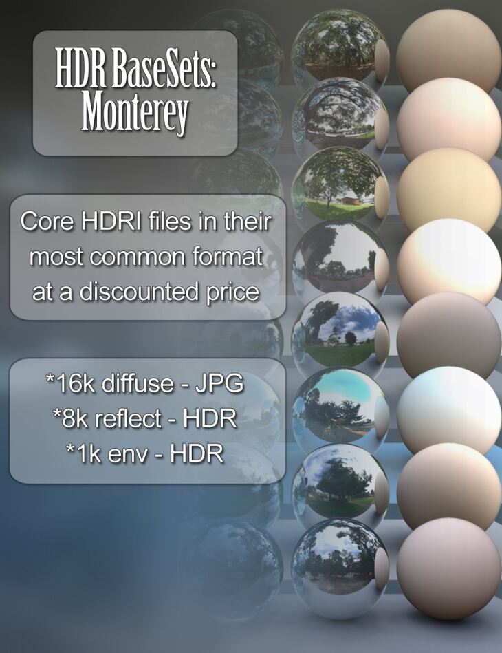 HDR BaseSets – Monterey_DAZ3D下载站