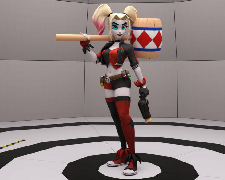Harley Quinn for G8F and G8.1F_DAZ3D下载站