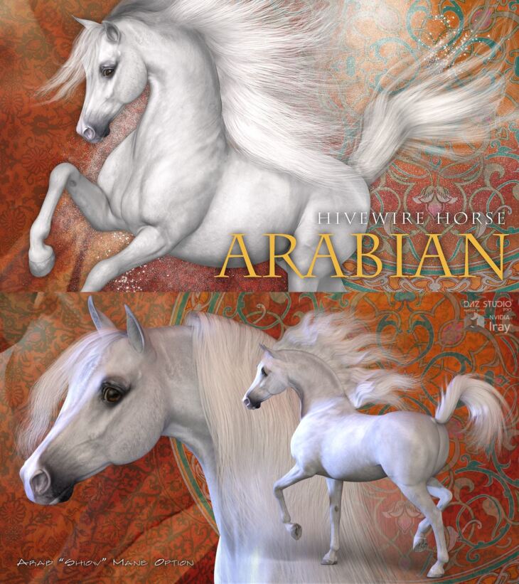 HiveWire Horse – Arabian_DAZ3D下载站