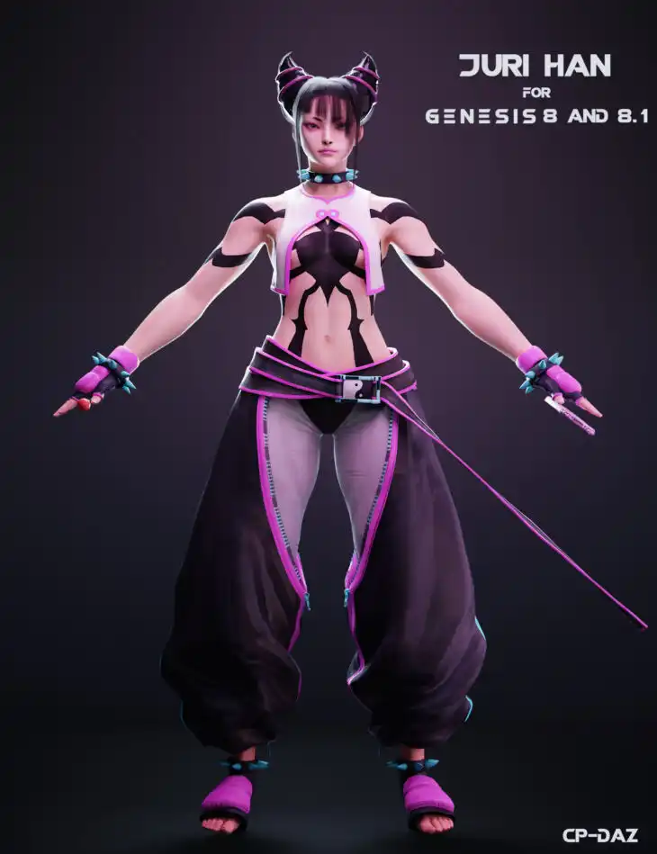 Juri Han For Genesis 8 And 8.1 Female_DAZ3DDL