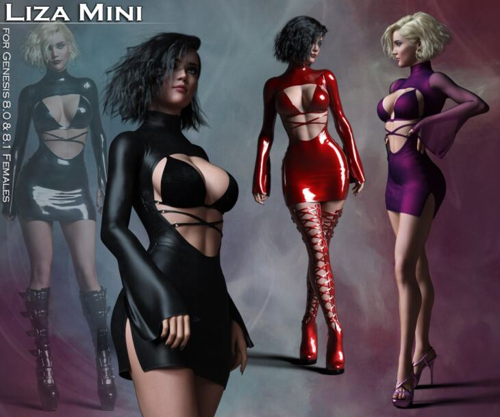 Liza Mini for G8/8.1 Females_DAZ3D下载站