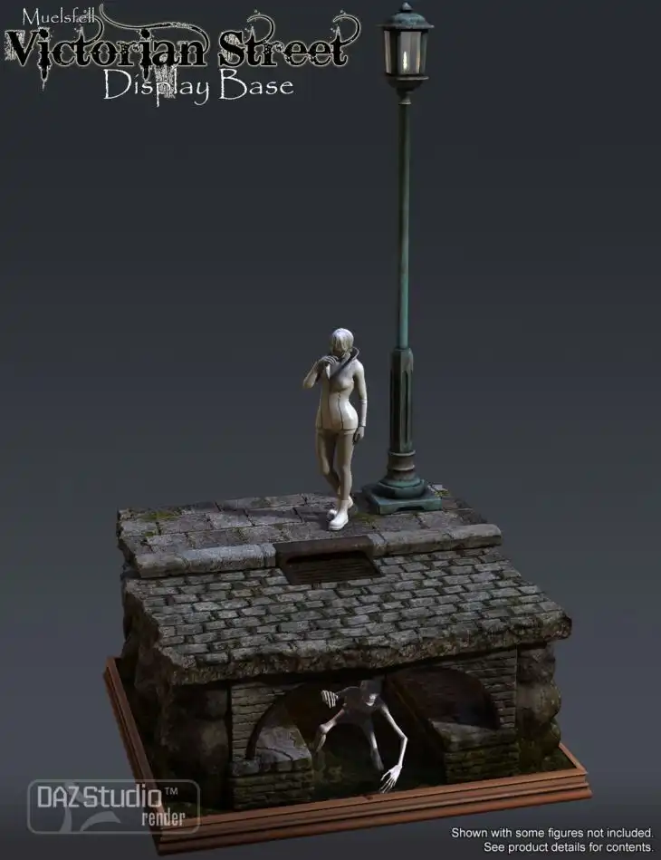 Muelsfell Victorian Street Display Base_DAZ3D下载站