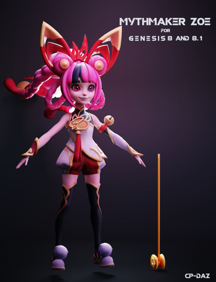 Mythmaker Zoe For Genesis 8 And 8.1 Female_DAZ3D下载站