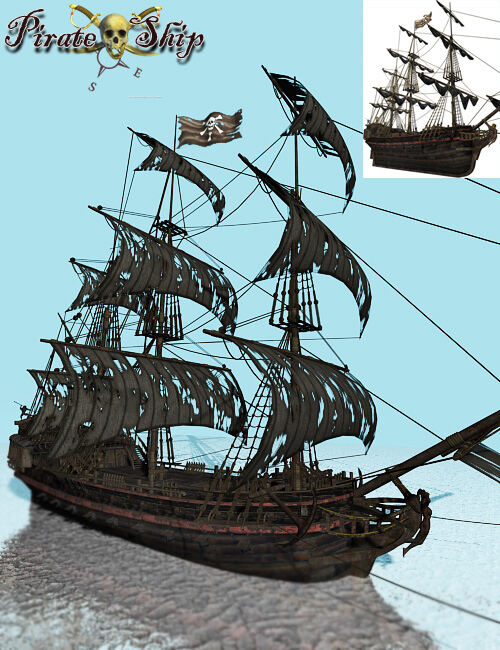 Pirate Ship_DAZ3D下载站
