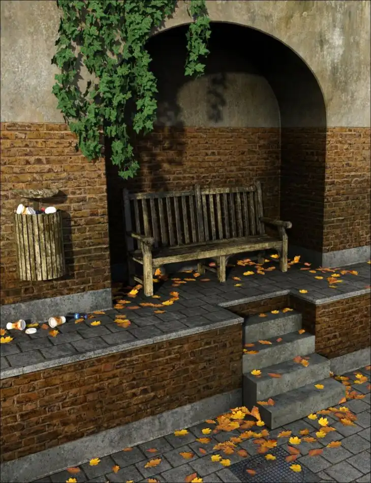 Premium Props – Park Bench_DAZ3DDL