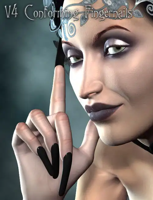V4 Conforming Fingernails_DAZ3D下载站