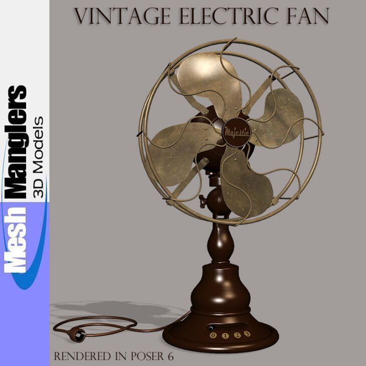 Vintage Electric Fan_DAZ3D下载站