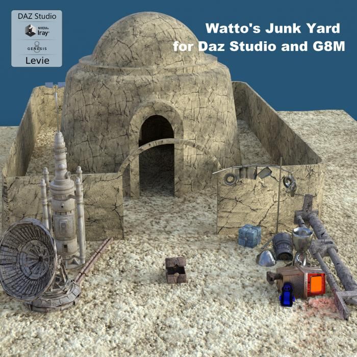 Watto Shop Junk Yard for DS/G8_DAZ3D下载站