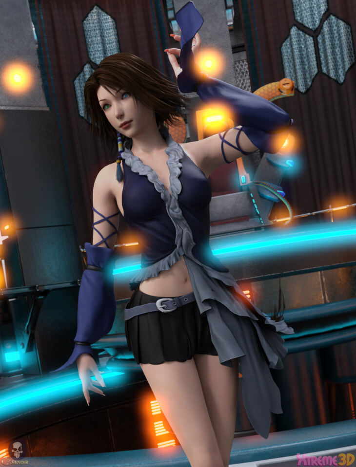 Yuna For G8F and G8.1F_DAZ3D下载站