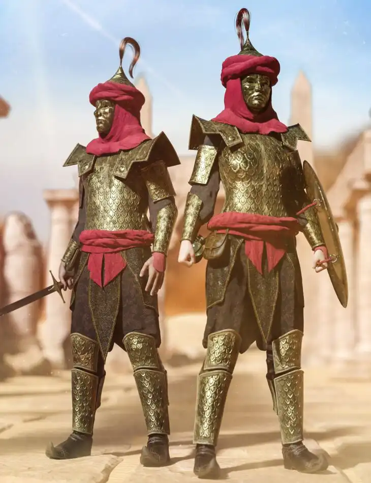 dForce Killer Assassin Outfit Bundle_DAZ3D下载站
