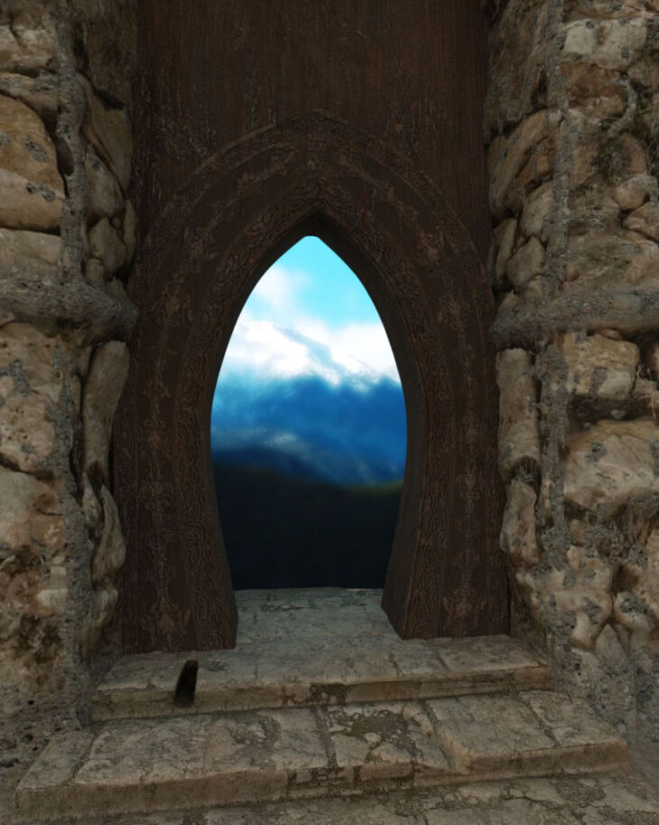 3D Scenery: Magic Portal Backdrop_DAZ3DDL