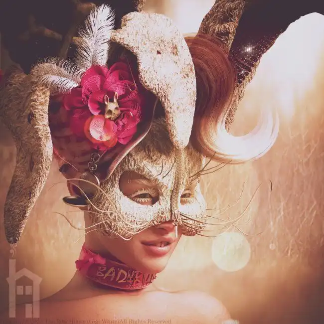 BAD BUNNY Headdress & Accessories Kit For Genesis 8 Genesis 8.1 & Genesis 9_DAZ3DDL
