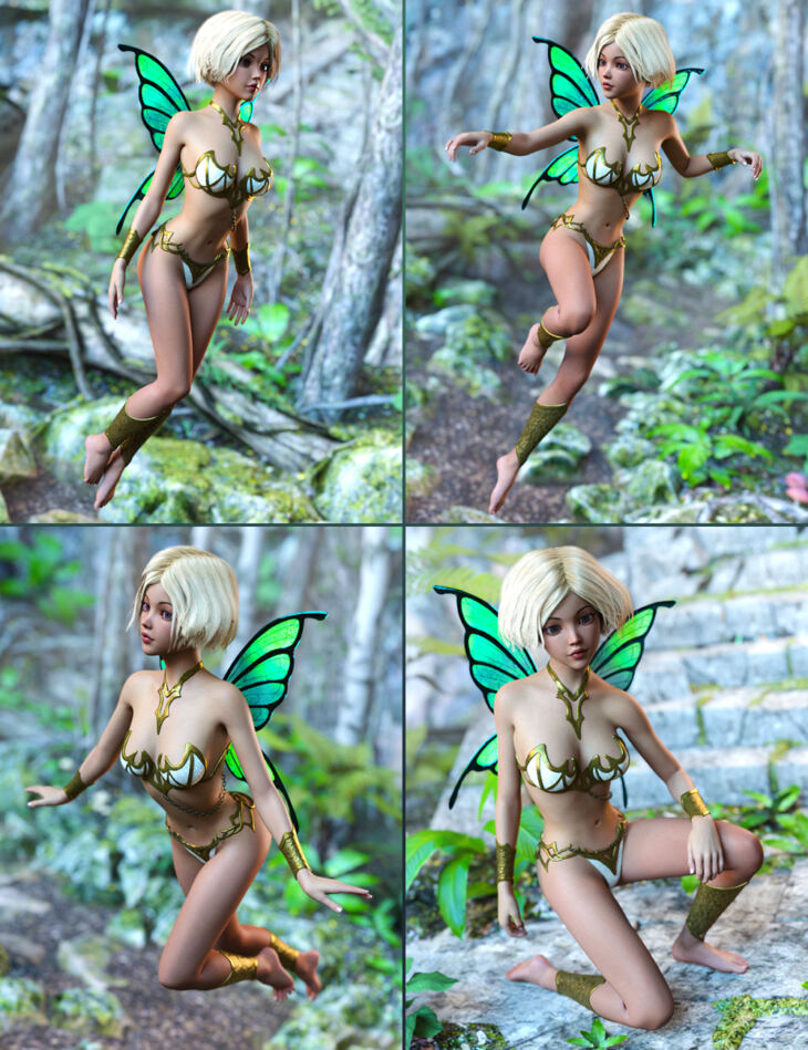 DA Fairy Poses for Mika 7_DAZ3D下载站