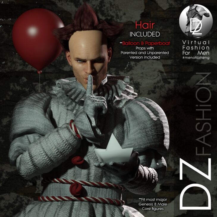 DZ G8M Horror IconZ – PennyZ Costume_DAZ3D下载站
