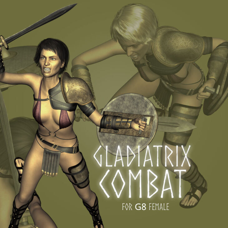 Gladiatrix Combat for Genesis 8 Female_DAZ3D下载站