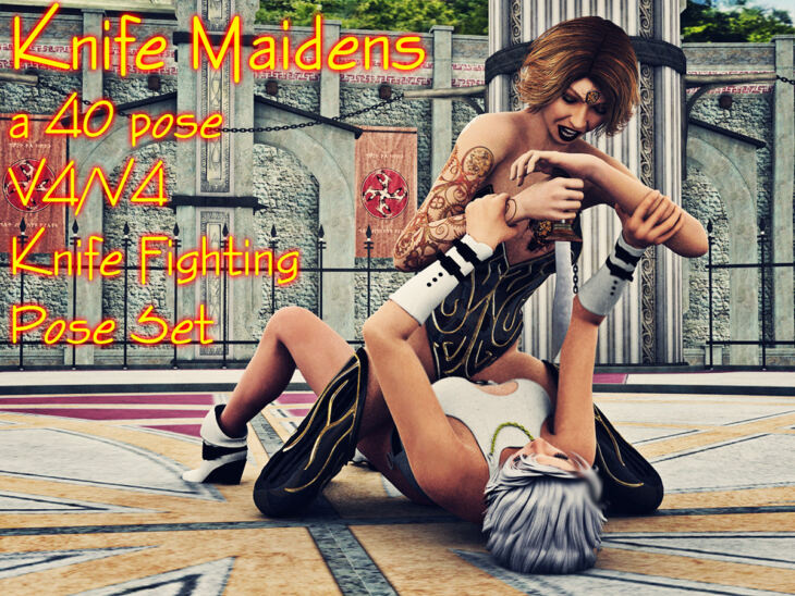 Knife Maidens for V4_DAZ3DDL