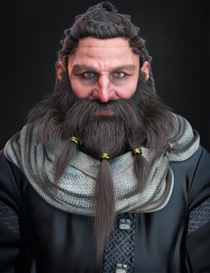 Kobold Beard for Genesis 9_DAZ3D下载站