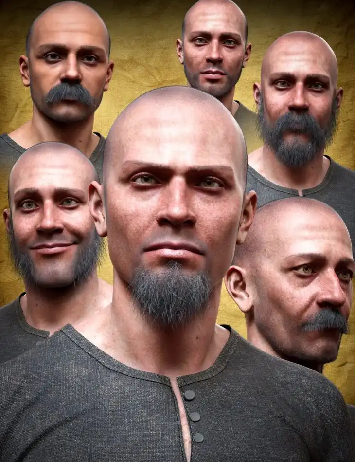 M3D Facial Hair Set for Genesis 9_DAZ3DDL
