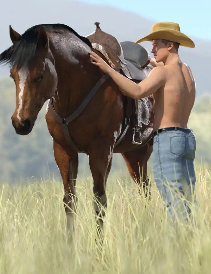 Modern Cowboy Poses for Genesis 9 Masculine_DAZ3DDL