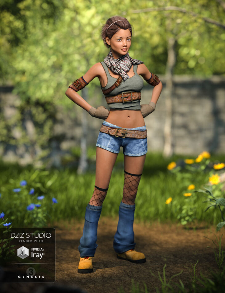 Quinn Outfit for Genesis 3 Female(s) & Textures_DAZ3DDL