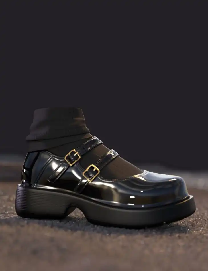 SU Cute Dress Shoe for Genesis 8 , 8.1, and 9_DAZ3D下载站