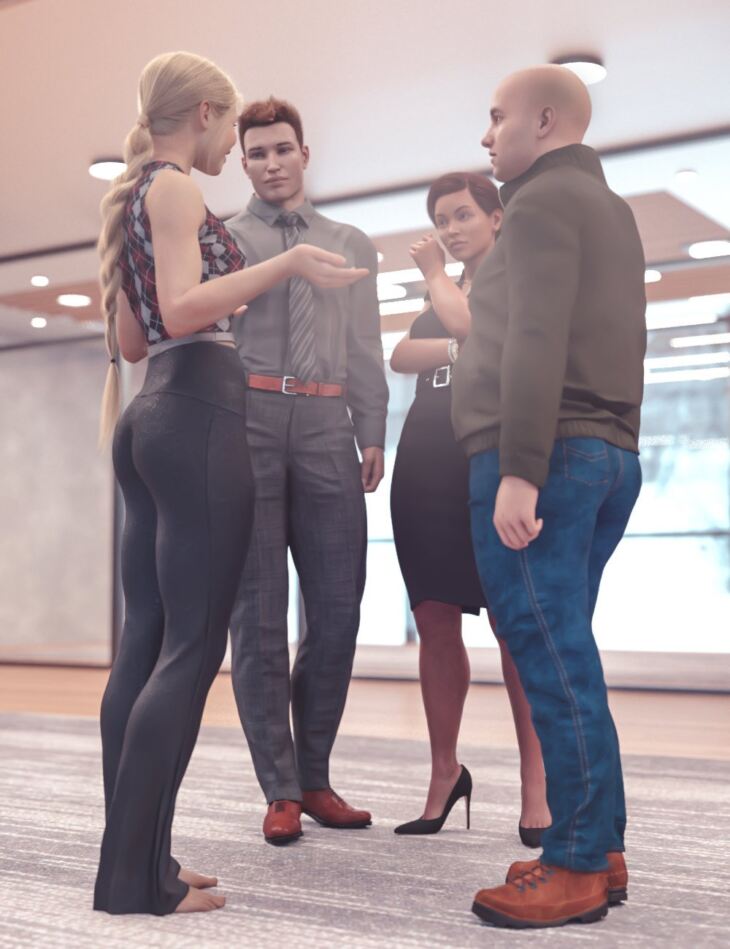 Standing Conversation Poses 3 for Genesis 8, 8.1, and 9_DAZ3DDL