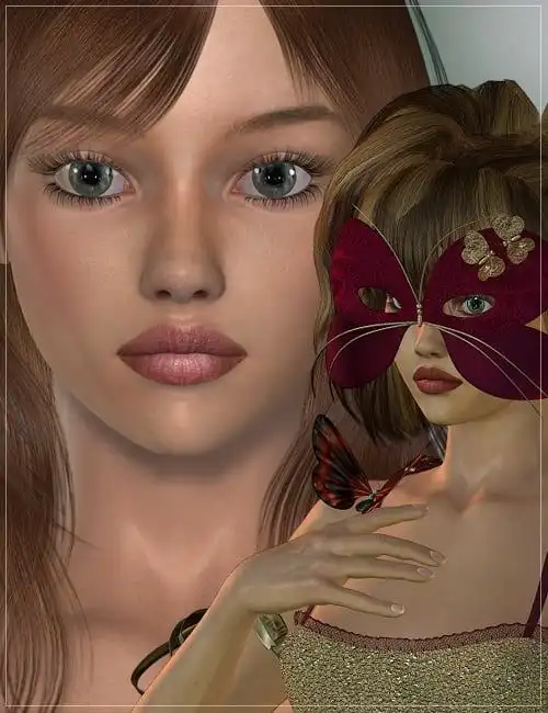 Teagan and Nymph Dress for V4_DAZ3D下载站