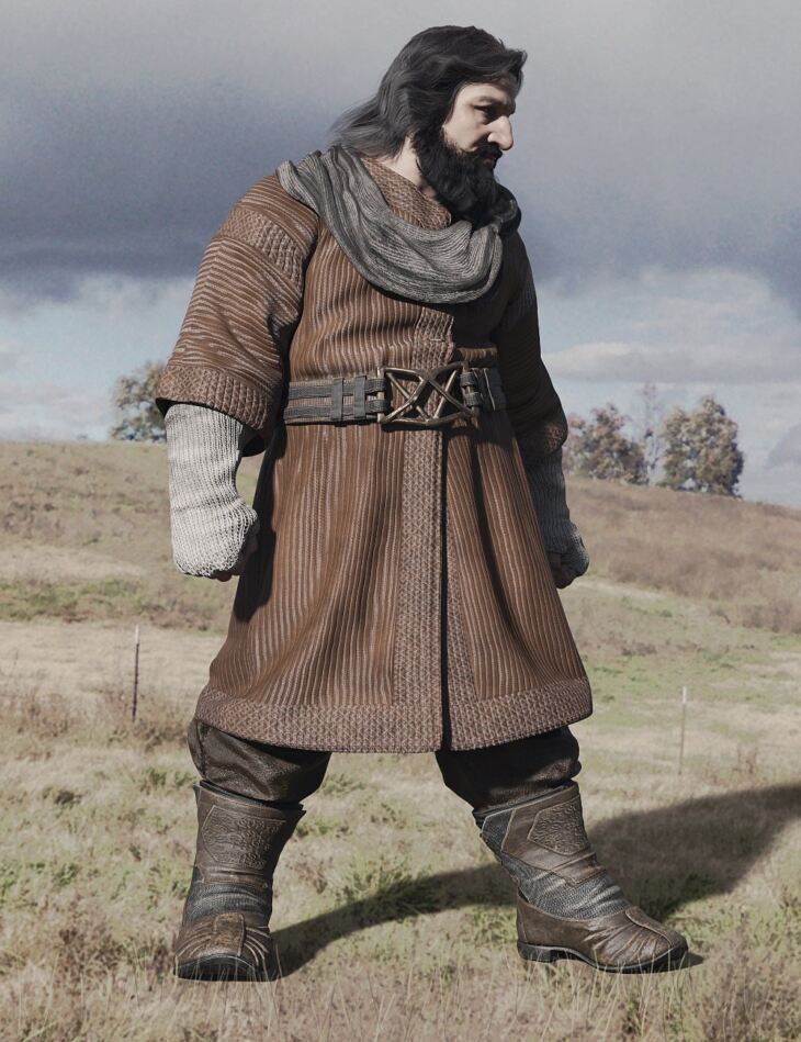 dForce Medieval Dwarf Outfit for Genesis 9 Texture Add-On_DAZ3DDL