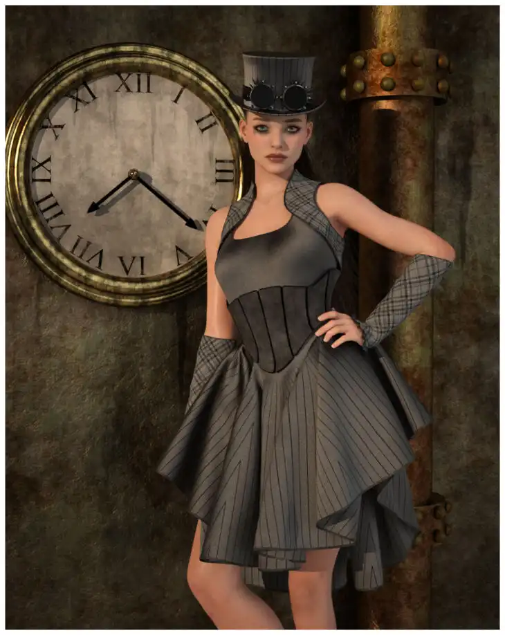dForce – Violet Outfit for G8F & G8.1F_DAZ3DDL