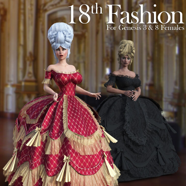 18th Fashion for G3 females and G8 females_DAZ3D下载站
