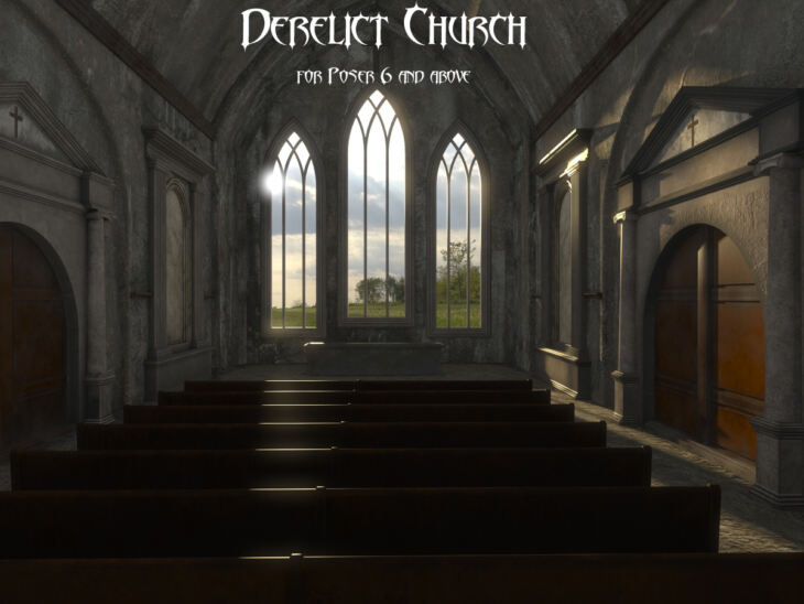 AJ Derelict Church_DAZ3D下载站