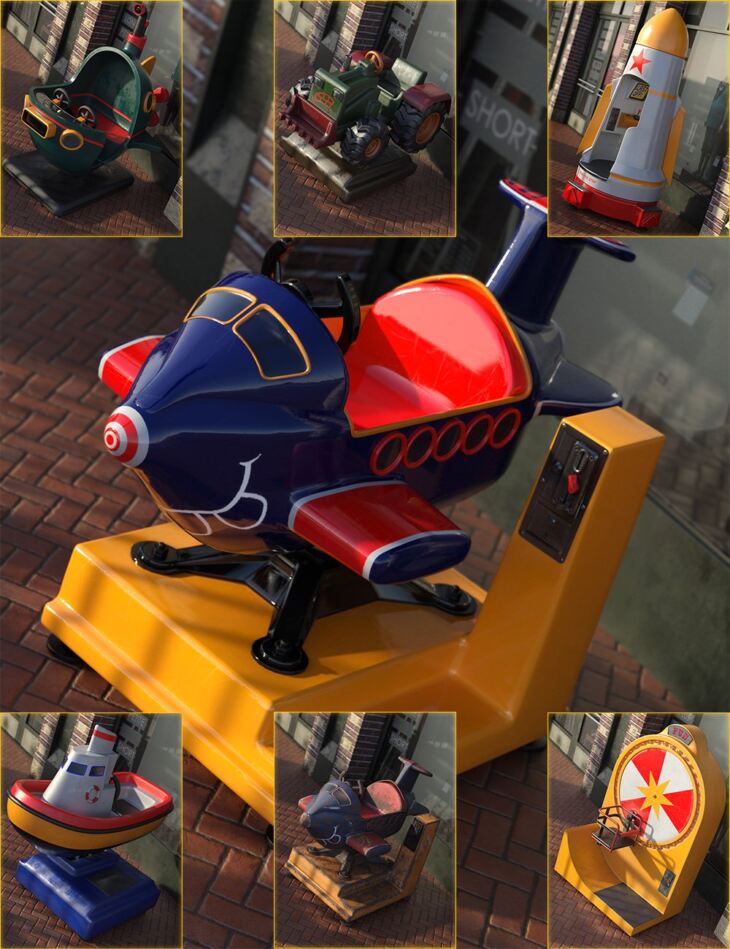 Coin-Operated Rides Mega Pack_DAZ3D下载站